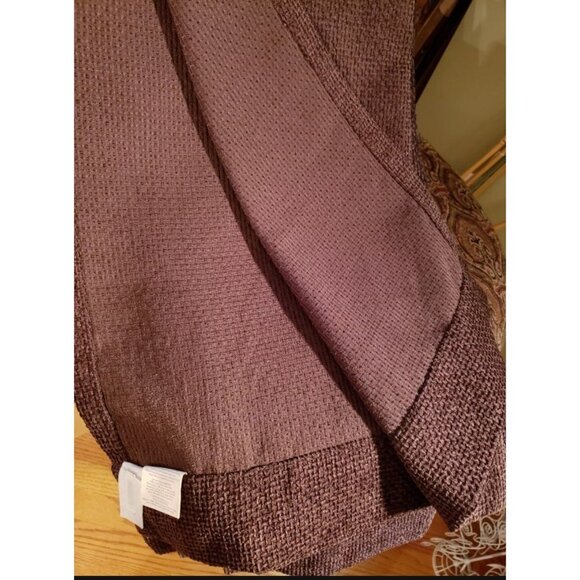 Allen & Roth heavy brown tweed curtains. 1 pair - Picture 3 of 4